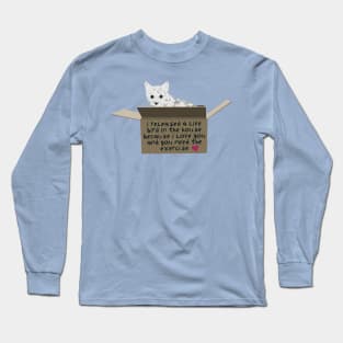 Cat in a Box Valentine Long Sleeve T-Shirt